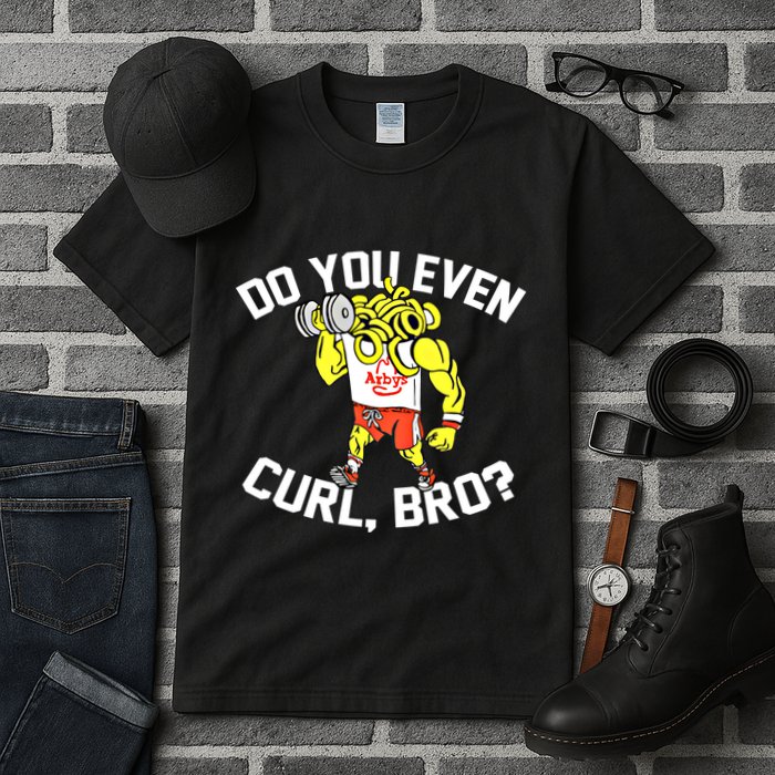 Do You Even Curl Bro? Funny Curling Gift Tall T-Shirt