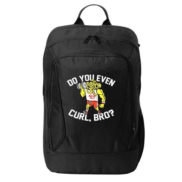 Do You Even Curl Bro? Funny Curling Gift City Backpack