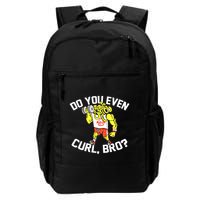 Do You Even Curl Bro? Funny Curling Gift Backpack