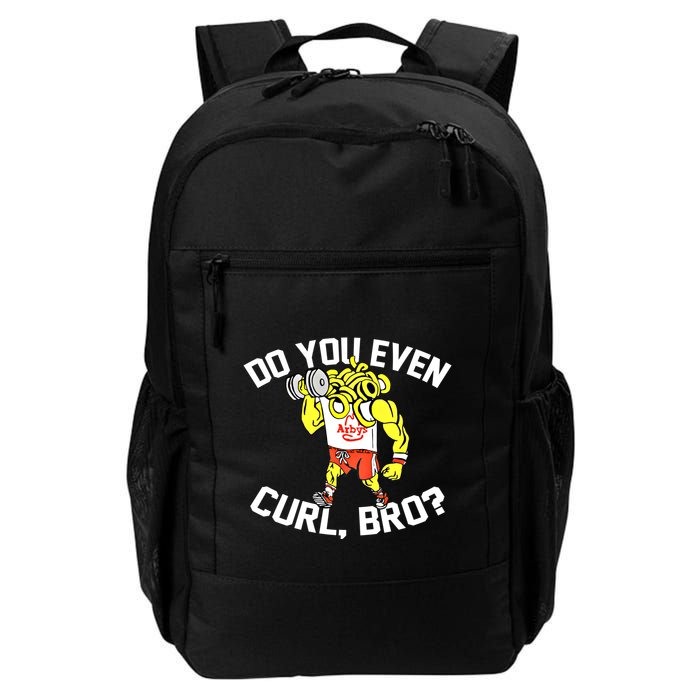 Do You Even Curl Bro? Funny Curling Gift Backpack