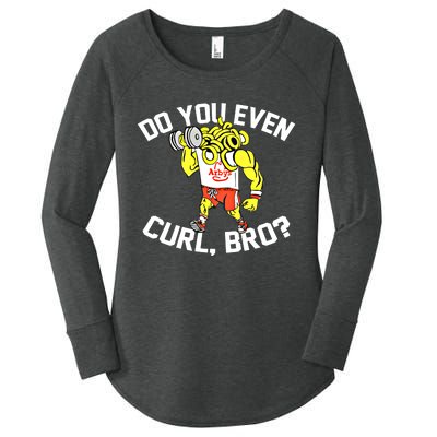 Do You Even Curl Bro? Funny Curling Gift Women's Perfect Tri Tunic Long Sleeve Shirt