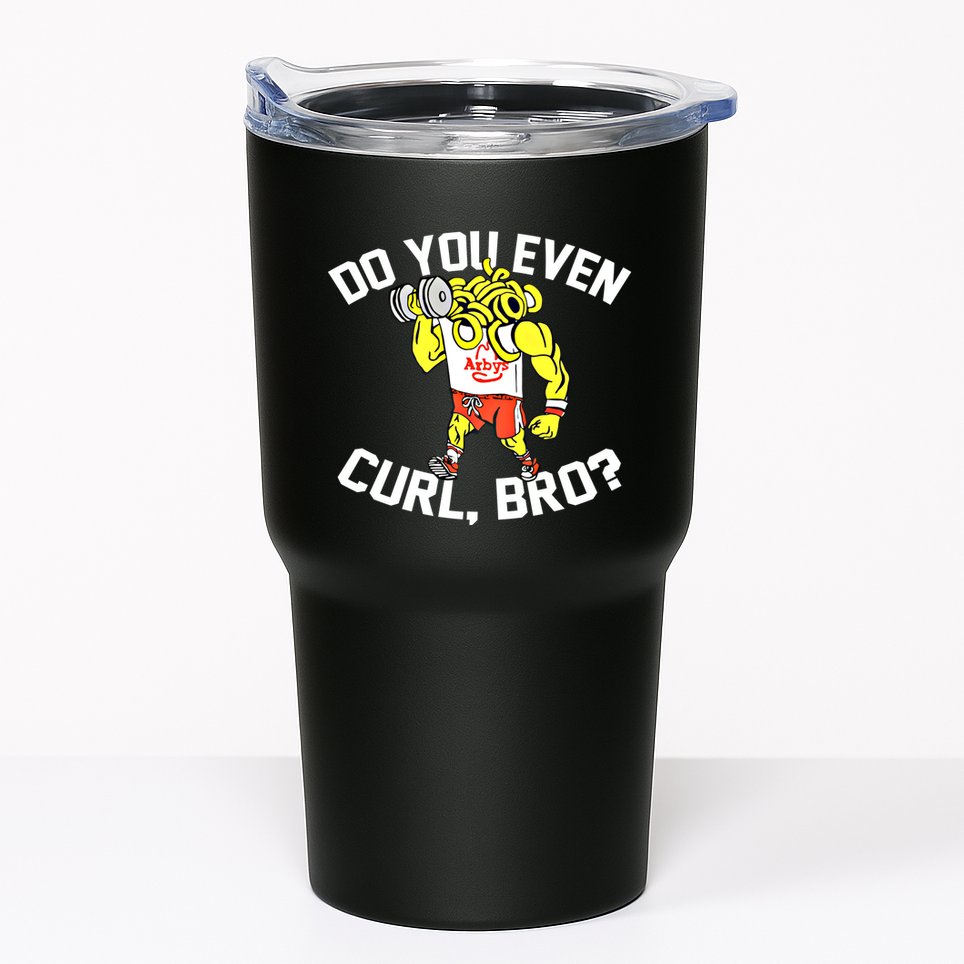 Do You Even Curl Bro? Funny Curling Gift Tumbler