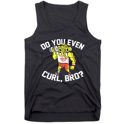 Do You Even Curl Bro? Funny Curling Gift Tank Top