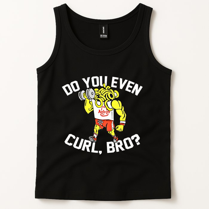 Do You Even Curl Bro? Funny Curling Gift Tank Top