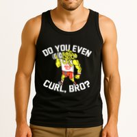 Do You Even Curl Bro? Funny Curling Gift Tank Top