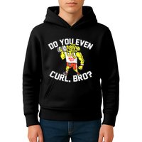 Do You Even Curl Bro? Funny Curling Gift Kids Hoodie