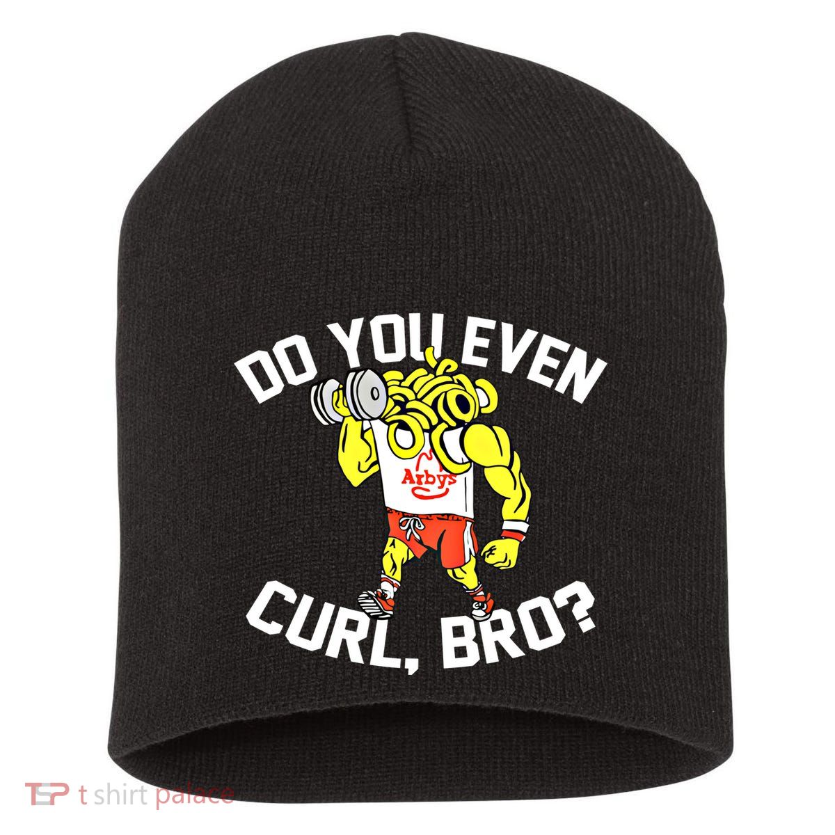 Do You Even Curl Bro? Funny Curling Gift Short Acrylic Beanie