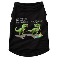 Did You Eat The Last Unicorn It Sparkled At Me! Dinosaur Doggie Tank