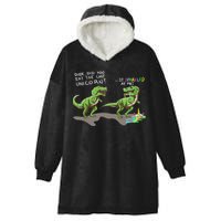 Did You Eat The Last Unicorn It Sparkled At Me! Dinosaur Hooded Wearable Blanket