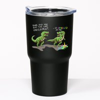 Did You Eat The Last Unicorn It Sparkled At Me! Dinosaur Tumbler