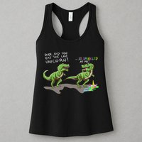 Did You Eat The Last Unicorn It Sparkled At Me! Dinosaur Womens Tank Top