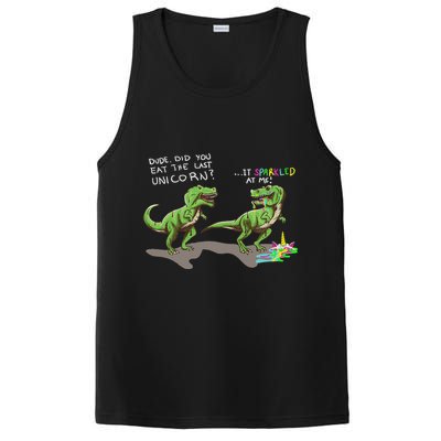 Did You Eat The Last Unicorn It Sparkled At Me! Dinosaur PosiCharge Competitor Tank