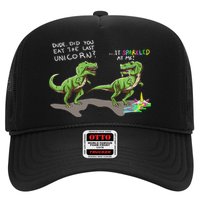 Did You Eat The Last Unicorn It Sparkled At Me! Dinosaur Hat