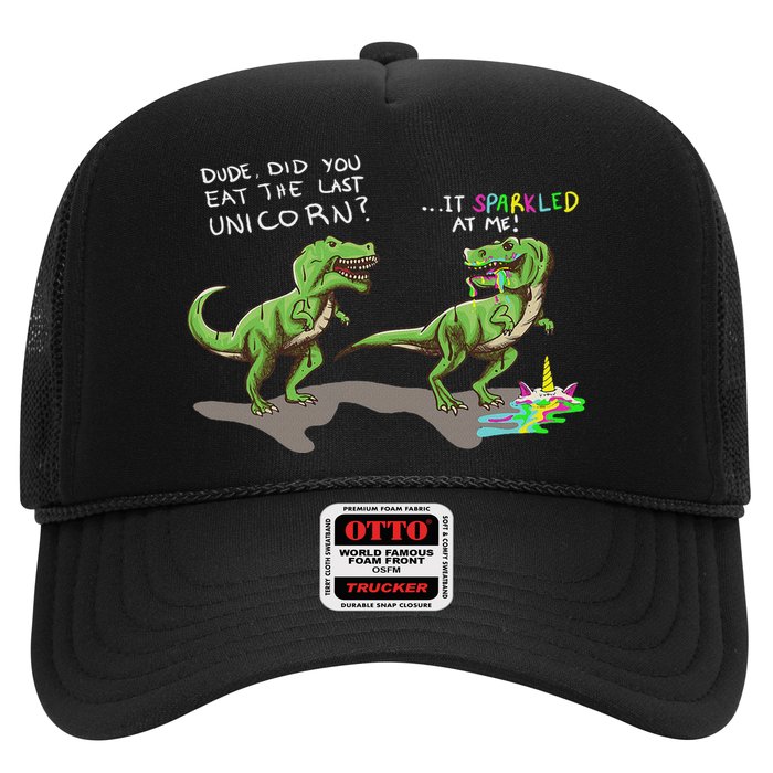 Did You Eat The Last Unicorn It Sparkled At Me! Dinosaur Hat