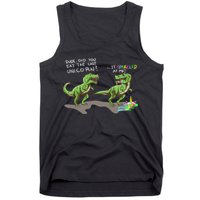 Did You Eat The Last Unicorn It Sparkled At Me! Dinosaur Tank Top