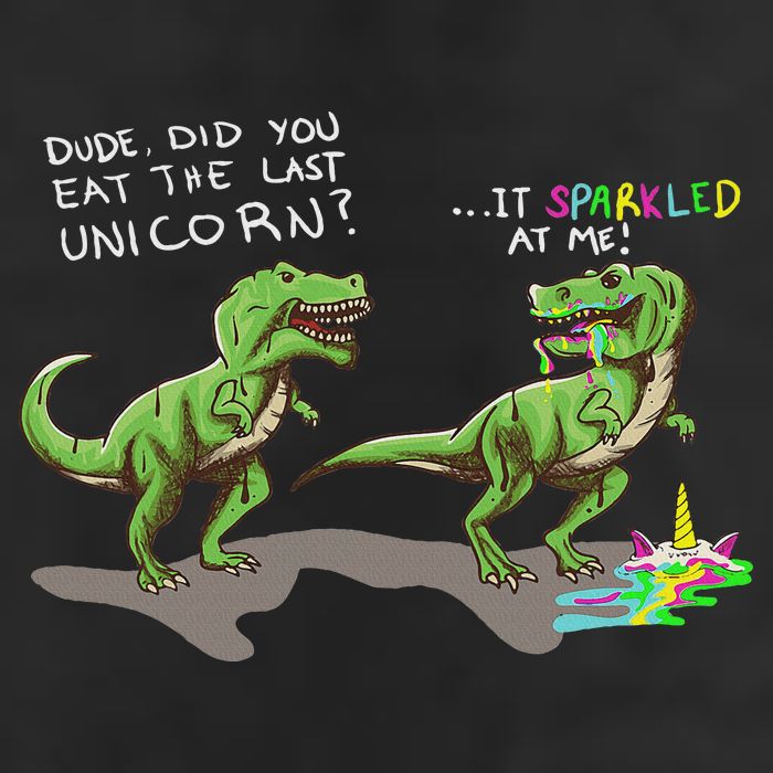 Did You Eat The Last Unicorn It Sparkled At Me! Dinosaur Microfiber Hand Towel