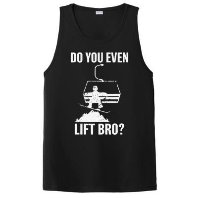 Do You Even Lift Bro Snowboard Snowboarding Funny PosiCharge Competitor Tank