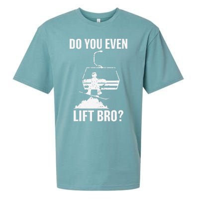 Do You Even Lift Bro Snowboard Snowboarding Funny Sueded Cloud Jersey T-Shirt