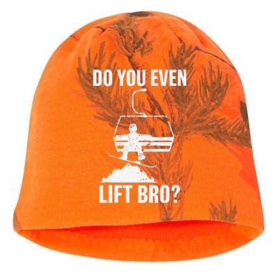 Do you even lift bro Snowboard Snowboarding Kati - Camo Knit Beanie