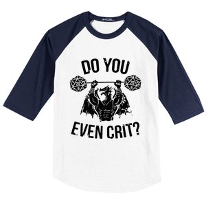 Do You Even Crit Funny Design Baseball Sleeve Shirt