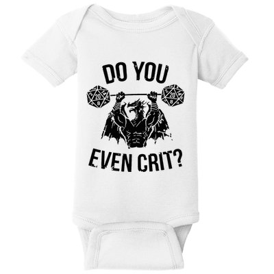 Do You Even Crit Funny Design Baby Bodysuit