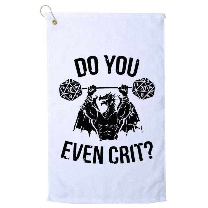 Do You Even Crit Funny Design Golf Towel