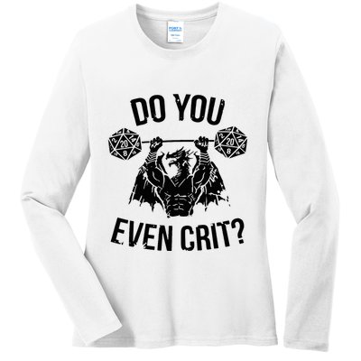 Do You Even Crit Funny Design Ladies Long Sleeve Shirt