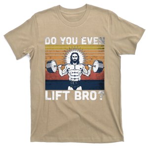 Do You Even Lift Bro Jesus Gym Shoes T-Shirt