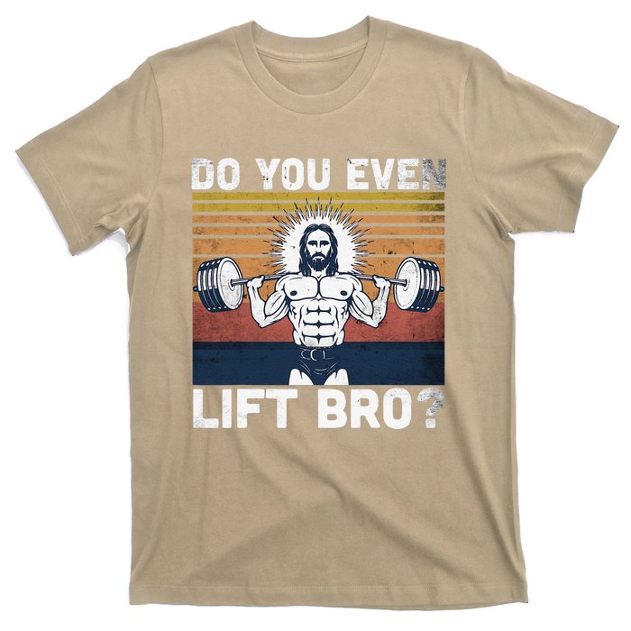 Do You Even Lift Bro Jesus Gym Shoes T-Shirt