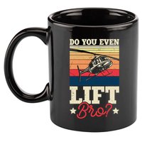 Do You Even Lift Bro Funny Gift For Pilots 11oz C Handle Ceramic Mug