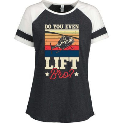 Do You Even Lift Bro Funny Gift For Pilots Enza Ladies Jersey Colorblock Tee