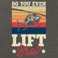 Do You Even Lift Bro Funny Gift For Pilots Cotton Canvas Backpack
