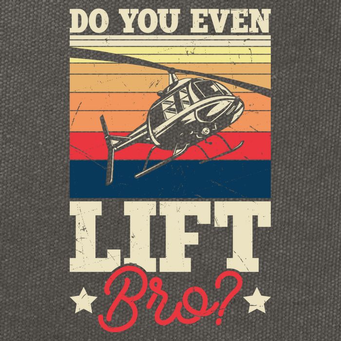 Do You Even Lift Bro Funny Gift For Pilots Cotton Canvas Backpack