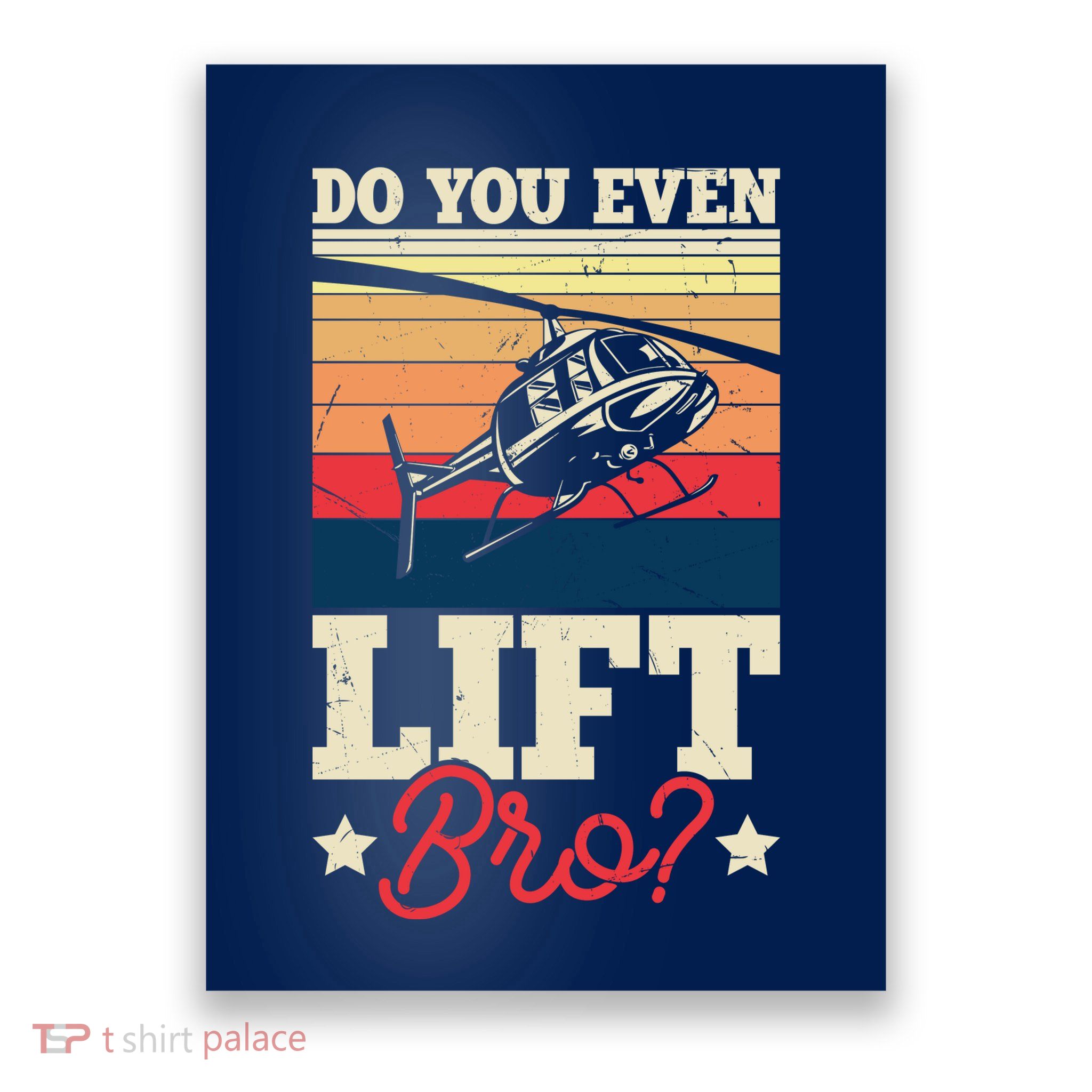 Do You Even Lift Bro Funny Gift For Pilots Poster