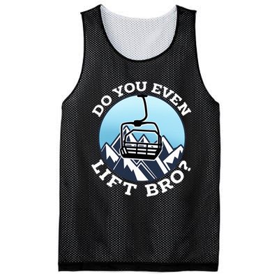 Do You Even Lift Bro I Ski Snowboarding I Funny Wintersports Mesh Reversible Basketball Jersey Tank