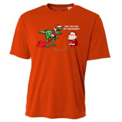 Did You Eat My Reindeer Dinosaur Cool Gift Funny Christmas Xmas Cool Gift Cooling Performance Crew T-Shirt