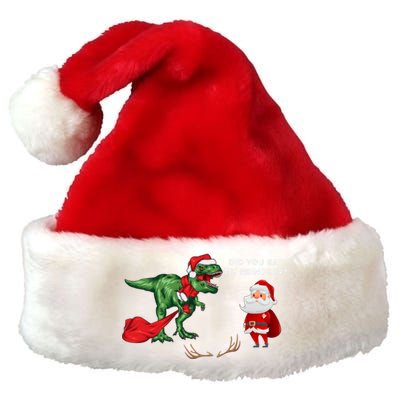 Did You Eat My Reindeer Dinosaur Cool Gift Funny Christmas Xmas Cool Gift Premium Christmas Santa Hat