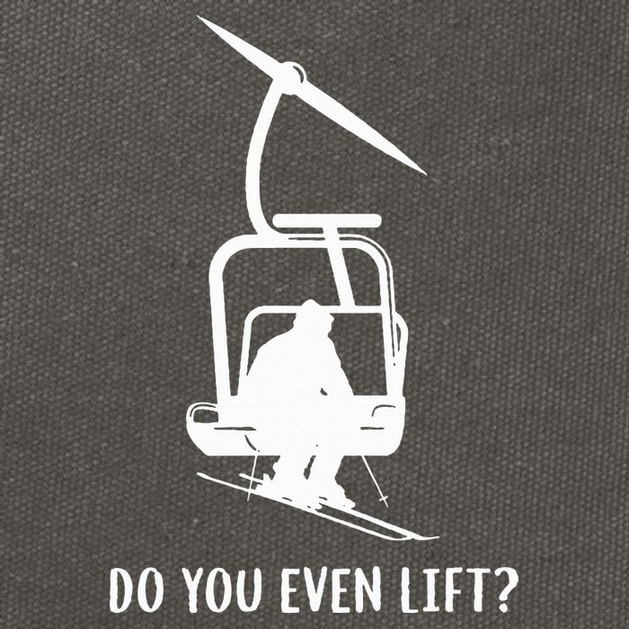 Do You Even Lift Ski Cotton Canvas Backpack