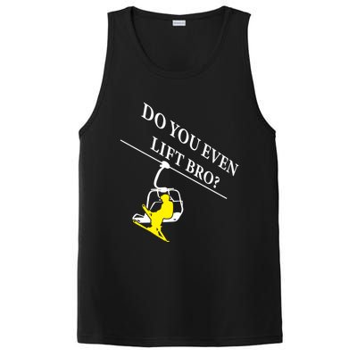 Do You Even Lift Bro Skier Ski Lover Gift PosiCharge Competitor Tank