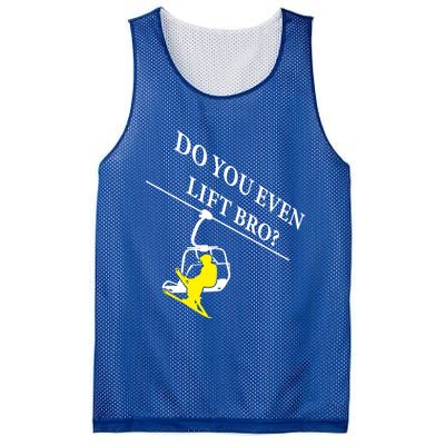 Do You Even Lift Bro Skier Ski Lover Gift Mesh Reversible Basketball Jersey Tank