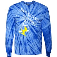 Do You Even Lift Bro Skier Ski Lover Gift Tie-Dye Long Sleeve Shirt