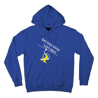 Do You Even Lift Bro Skier Ski Lover Gift Tall Hoodie