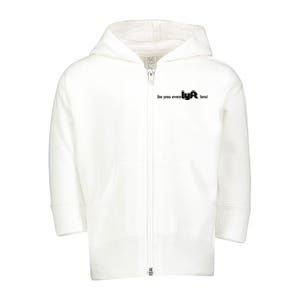 Do You Even Lyft, Bro Toddler Zip Fleece Hoodie