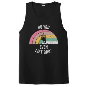 Do You Even Lift Bro Rainbow Retro Style PosiCharge Competitor Tank