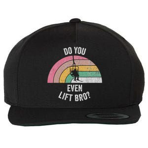 Do You Even Lift Bro Rainbow Retro Style Wool Snapback Cap