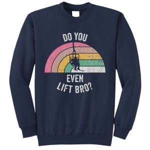 Do You Even Lift Bro Rainbow Retro Style Sweatshirt