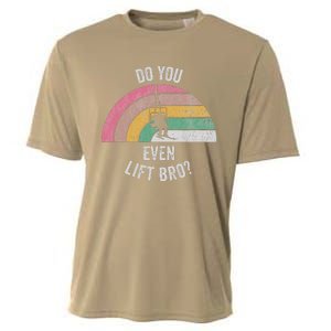 Do You Even Lift Bro Rainbow Retro Style Cooling Performance Crew T-Shirt