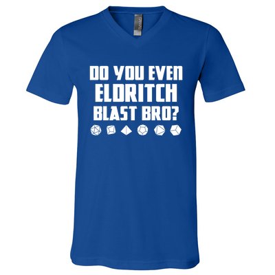 Do You Even Eldritch Blast Bro Funny Warlock Rpg Spell Gamer Gift V-Neck T-Shirt