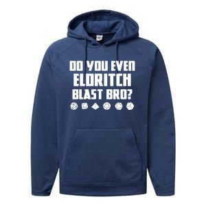 Do You Even Eldritch Blast Bro Funny Warlock Rpg Spell Gamer Gift Performance Fleece Hoodie