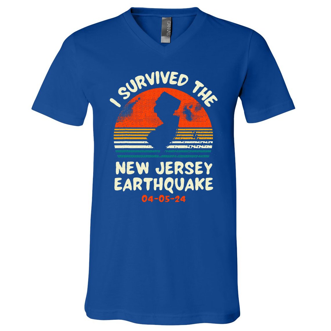 Did You Feel That New Jersey Earthquake April 5 2024 V-Neck T-Shirt